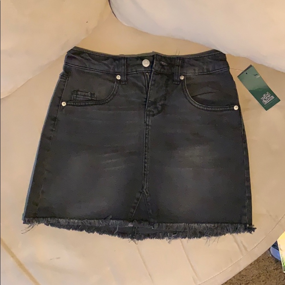 Denim mini skirt
